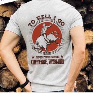 Zach Bryan Concert T-Shirt Open the Gates Cheyenne Wyoming